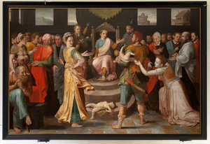Salomons dom. François Pourbus den äldre, Frans Pourbus de Oudere. 1500-talet (olja på trä)