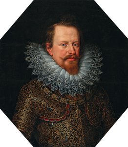 Porträtt av Vincenzo Gonzaga 1562-1612, hertig av Mantua, tidigt 1600-tal.. av Frans Pourbus the Younger