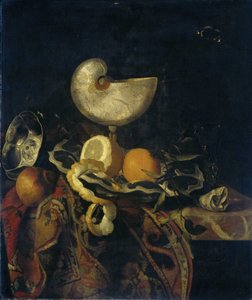 Stilleben med Nautilus Cup av Frans Sant Acker