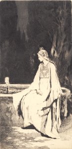 Prinsessan vid fontänen av Frans Schwartz