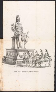 Jättefarfar i processionen för Saint Rumbold, 1825 Den Reuse, kallad farfar (titel på objekt)