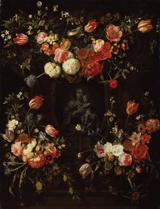 Madonna omgiven av blommor, 1662