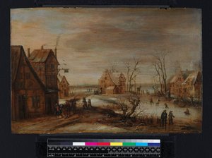 En by på vintern av Frans de Momper