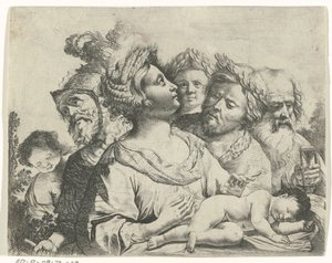 Ceres, Mars och Saturnus (De fyra åldrarna) av Frans van Mieris (II) (rejected attribution)