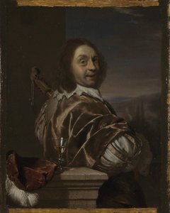 Självporträtt med en cittern, 1674