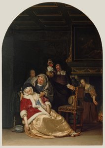 Läkarens besök av Frans van Mieris the Elder