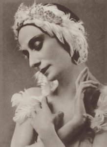 Pavlova i The Dying Swan (s/v foto) av Frans van Riel