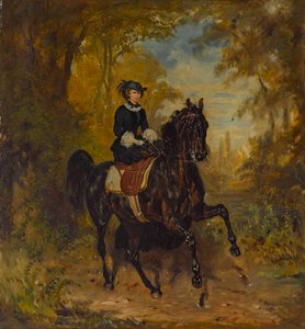 Kejsarinnan Elisabeth av Österrike till häst.