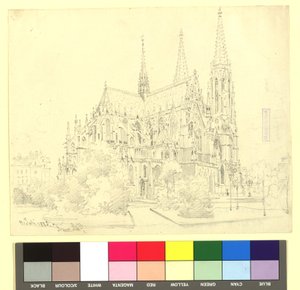 9:e distriktet, Rooseveltplatz - Votivkirche (vy mot koret) av Franz Alt