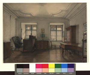 Franz Grillparzers arbetsrum av Franz Alt