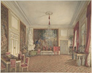Ärkehertig Ludwig Viktors rum i Hofburg, Wien av Franz Alt