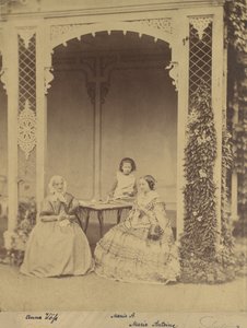Anna Wöss, Marie och Marie Antoine, 1850-60-tal. av Franz Antoine
