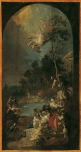 Du ger martyrium des heiligen Quirinus av Franz Anton Maulbertsch