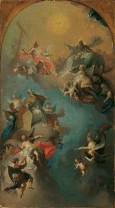 Augustinus antagande till himlen av Franz Anton Maulbertsch