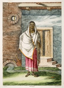 "Hidgra, en hermafrodit." I Hijrah. 15 §, pl. 4, i volym 2 av Solvyns, B. 