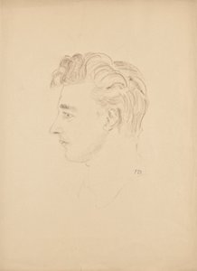 Porträttstudie av Franz Barwig den yngre av Franz Barwig d. Ä.