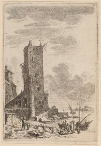Hamnen i Livorno av Franz Edmund Weirotter