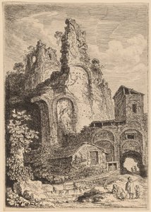 Gamla palatset i Tivoli av Franz Edmund Weirotter
