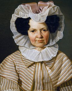 Porträtt av Therese Burger Bischof, målning av Franz Eybl (1806-1880)