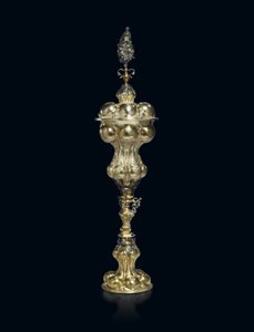 Paketförgylld kopp och lock, 1609-29 av Franz Fischer