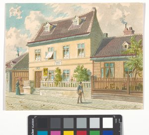19:e distriktet, Gymnasiumstraße 87 - Josef Lanners bostad och dödshus av Franz Gerasch