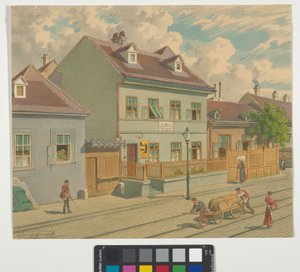 19:e distriktet, Gymnasiumstraße 87 - Josef Lanners bostad och dödsplats av Franz Gerasch