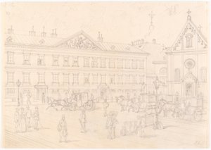 1:a, Neuer Markt - Palais Schwarzenberg och Kapucinkyrkan av Franz Gerasch