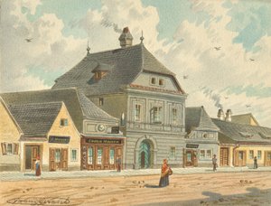 Kejsarinnan Maria Theresas tidigare jaktstuga på Erdbergstraße 109 i Wien av Franz Gerasch