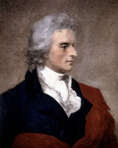 Porträtt av Friedrich von Schiller (1759 - 1805) från en målning av F.G. von Kugelgen.