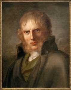 Målaren Caspar David Friedrich (1774-1840). Målning av Gerhard von Kugelgen (1772-1820), olja på duk, ca 1810-1820. tysk konst