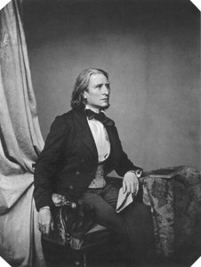 Franz Liszt, ungersk kompositör och pianist, ca 1860