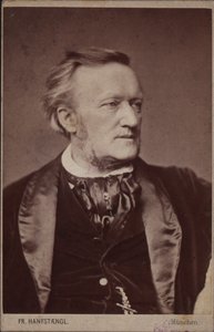 Porträtt av kompositören Richard Wagner 1813-1883, före 1877.