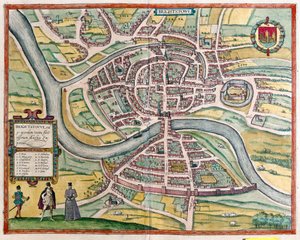 Bristol - Storbritannien (gravyr av Franz Hogenberg