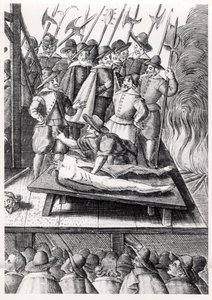 Avrättning av katoliker i England under Elizabeth I:s regeringstid (1533-1603) av Franz Hogenberg