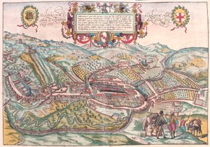 Serravalle, Vittorio Veneto (Treviso), Italien (gravyr av Franz Hogenberg