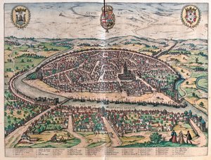 Sevilla, Spanien (gravyr av Franz Hogenberg