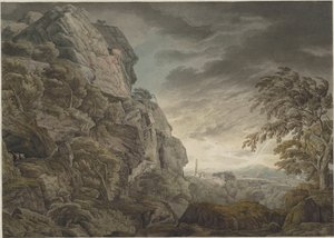 Heroiskt landskap i åskvädret, ca. 1790.