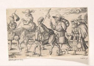 Soldater och marknadsförare av Franz Isaac Brun