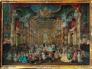 Maskeradbal i Bonns Residenzteater ... av Franz Jakob Rousseau