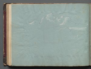 Album med utsikt över Rom och omgivningar, Landskapsstudier, sidan 36b: Molnstudie. av Franz Johann Heinrich Nadorp