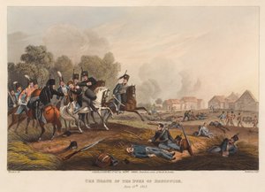 "Hertigens död av Brunswick, 15 juni [sic] 1815". (skriva ut) av Franz Joseph (after) Manskirch