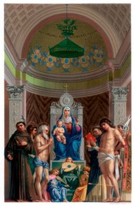 San Giobbe altartavla, c1478 1870 av Franz Kellerhoven