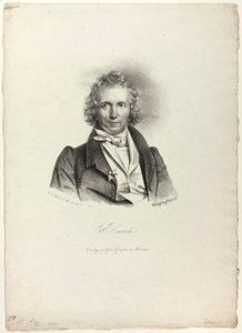Porträtt av skulptören Rauch av Franz Krüger