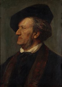 Porträtt av kompositören Richard Wagner 1813-1883