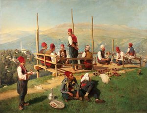 Turkiskt kaffehus i Sarajevo