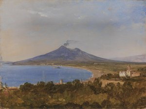 Neapelbukten med Vesuvius