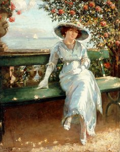 Eftermiddag vid havet, Cannes av Franz M. Melchers