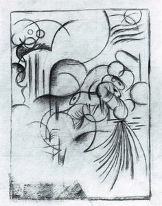 Abstrakt komposition av Franz Marc