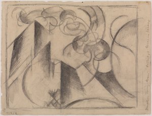 Abstrakt teckning av Franz Marc