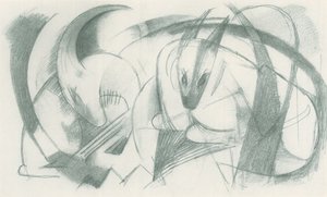 Franz Marc - Skissbok från fältet - Blad 13 av Franz Marc